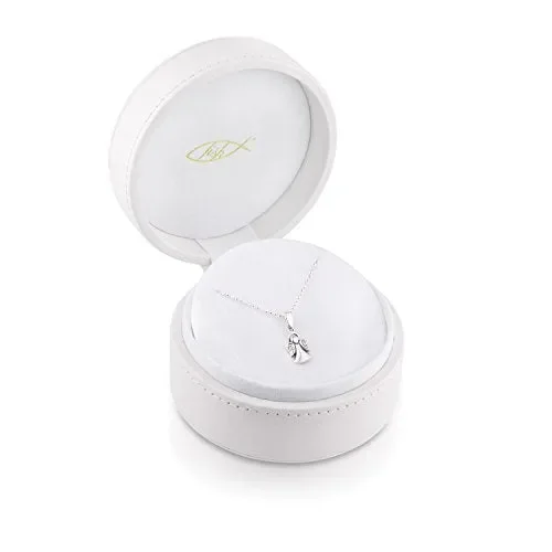 fish Bambina Bambino Catena Argento Vero Ciondolo Angelo Custode Swarovski®… - immagine 2