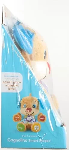 Fisher-Price – Il Cagnolino Smart Stages Ridi & Impara, morbido peluche educativo per imparare le prime paroline, con 75+ canzoni, luci e melodie, 6+ mesi, Versione italiana, FPM51 - immagine 2