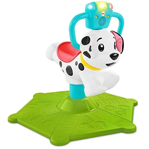 Fisher-Price- Cagnolino Saltella e Gira, Insegna Numeri, Colori e Tanto…