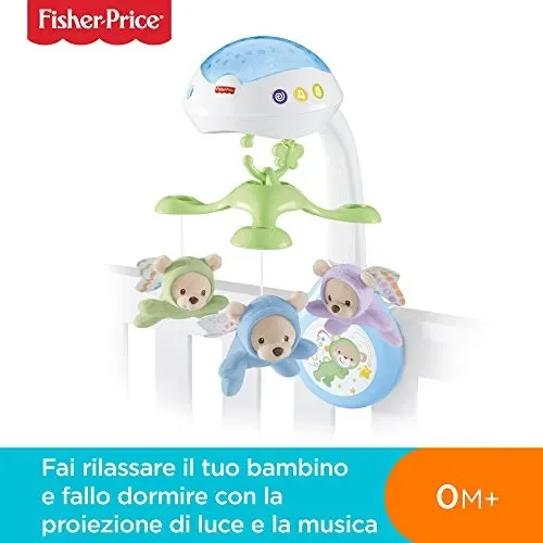 Fisher-Price CDN41 Giostrina degli Orsetti, Proiettore di Luci e Suoni per… - immagine 2