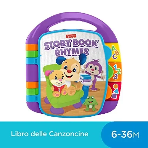 Fisher Price- Libro delle Canzoncine Ridi e Impara, Libricino per Bambini… Fornitura - immagine 2