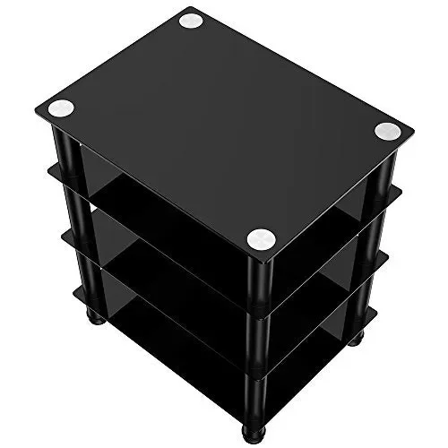 FITUEYES Supporto HIFI, Mobile 60 x 45,5 x 76,2 cm / Tubo Rotondo - immagine 2