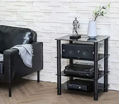 FITUEYES Supporto HIFI, Mobile 60 x 45,5 x 76,2 cm / Tubo Rotondo - immagine 3