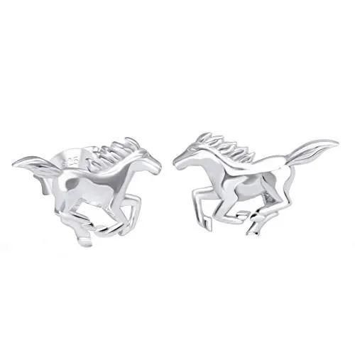 FIVE-D orecchini a forma di cavallo Pony Galopp, in argento Sterling 925,…