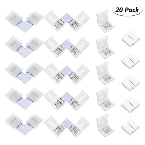Fixget 20 Pcs LED Connettore, L a Forma di Connettore Led Connector Vendita online