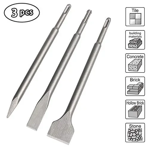 flintronic Scalpelli SDS-Plus 3pcs, Scalpello SDS Spatola #1 3Pcs+Scatola