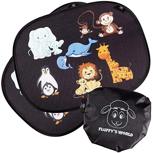 Fluffy’s World Tendine parasole Auto bambini – tendina auto -con…