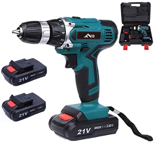Flybiz 1650/min Avvitatore a Batteria 21V，Trapano Battente，Drill bit，2…