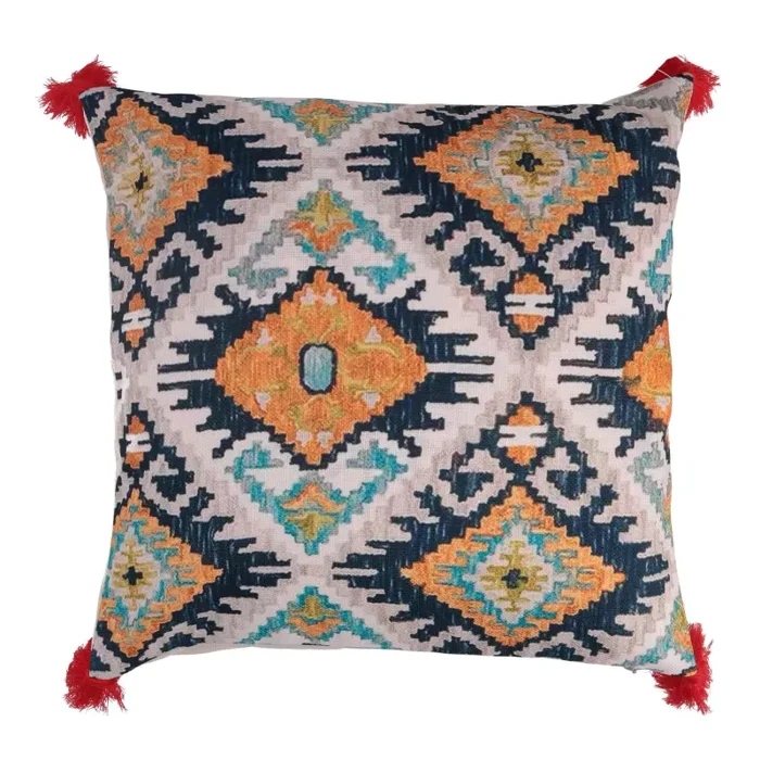 Fodera per Cuscino Decorativo Quadrato 40×40 cm in Tessuto Multicolor