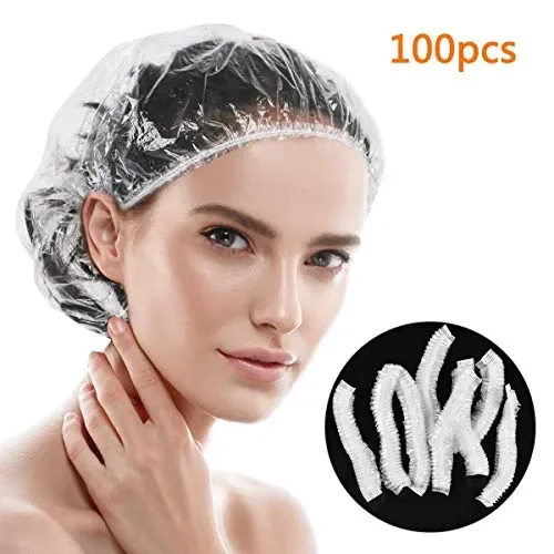 Fodlon Cuffia per doccia, 100 pezzi di cuffia doccia monouso in plastica…