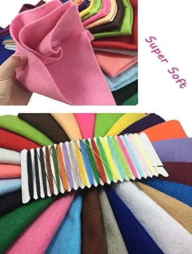 Fogli Feltro Colorato 24 pz in e 20cm*30cm, multicolore - immagine 3