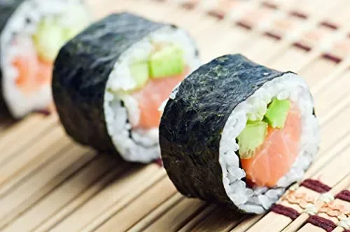 Foglie di alga Nori fame riso, qualità ORO, per Maki Sushi, 50 50 pezzi - immagine 2