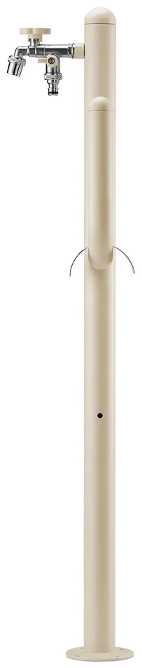 Fontana a Colonna Rubinetto Doppio in Ottone e Porta Tubo Arizona Belfer 42/ARZ Avorio - immagine 3