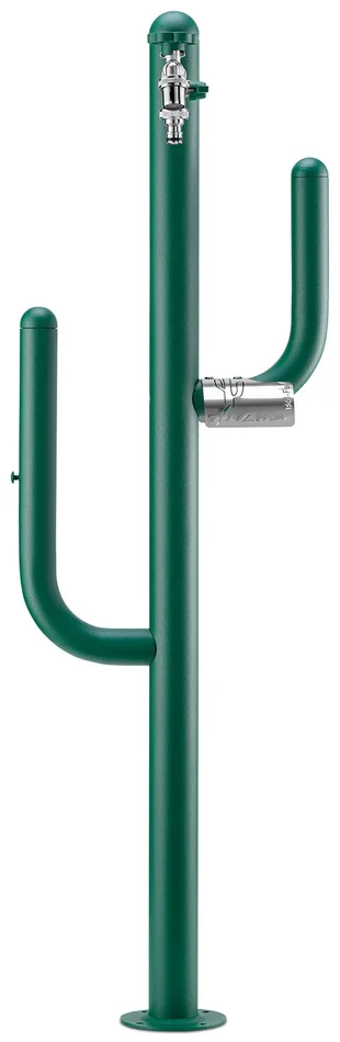 Fontana a Colonna Rubinetto Doppio in Ottone e Porta Tubo Arizona Belfer 42/ARZ Verde - immagine 2