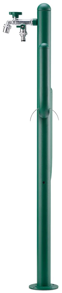 Fontana a Colonna Rubinetto Doppio in Ottone e Porta Tubo Arizona Belfer 42/ARZ Verde - immagine 3