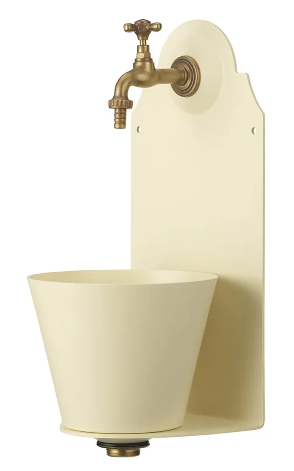 Fontana a Parete da Giardino con Rubinetto Belfer 42/PR Avorio Vendita calda