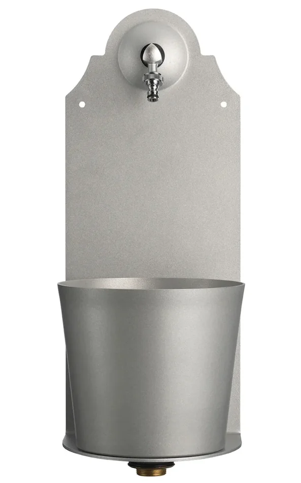 Fontana a Parete da Giardino con Rubinetto Belfer 42/PRX Alluminio - immagine 2