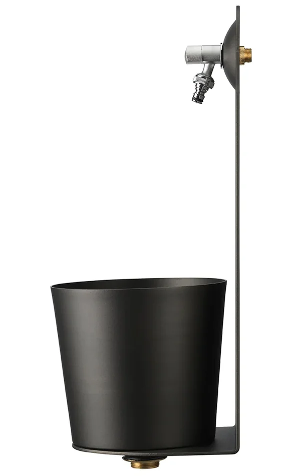 Fontana a Parete da Giardino con Rubinetto Belfer 42/PRX Antracite - immagine 3