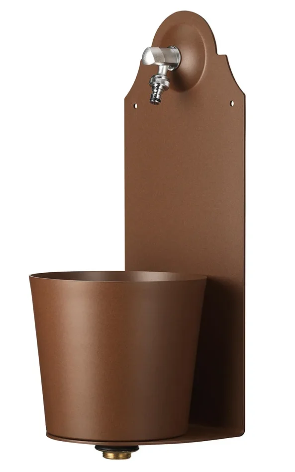 Fontana a Parete da Giardino con Rubinetto Belfer 42/PRX Ruggine Vendita calda