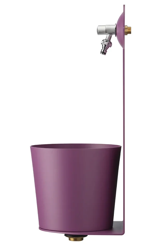 Fontana a Parete da Giardino con Rubinetto Belfer 42/PRX Viola - immagine 3