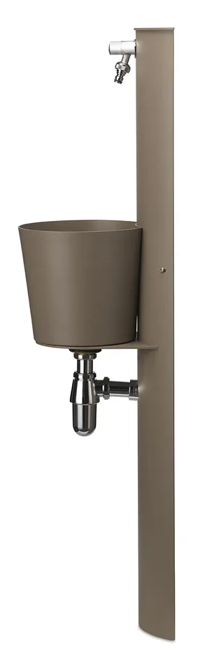 Fontana a Parete da Giardino con Rubinetto e Secchio Belfer 42/PRT Tortora - immagine 3