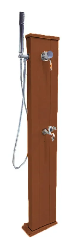 Fontana da Esterno con Rubinetto Portagomma Miscelatore e Doccetta Mobile Arkema Spring Oro Van Gogh Vendita online