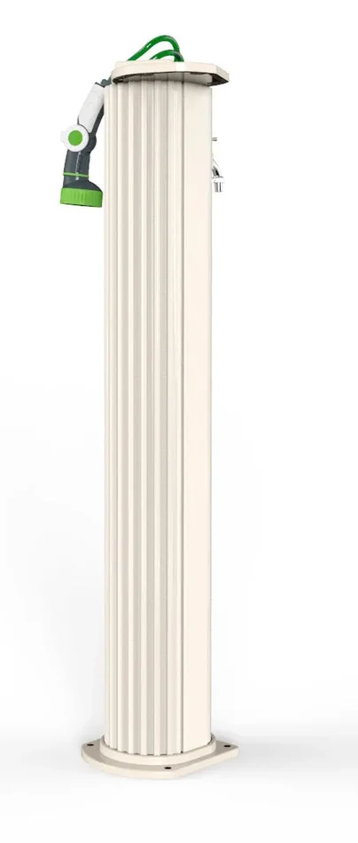 Fontana da Esterno con Tubo Dell’Acqua a Scomparsa Arkema Garden Surprise Bianco Crema - immagine 2