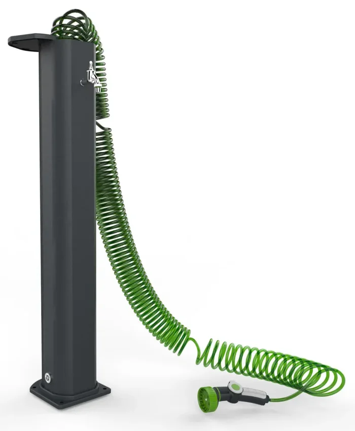 Fontana da Esterno con Tubo Dell’Acqua a Scomparsa Arkema Garden Surprise Grigio Antracite In saldo