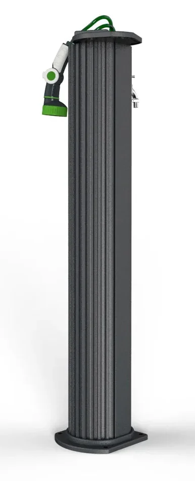 Fontana da Esterno con Tubo Dell’Acqua a Scomparsa Arkema Garden Surprise Grigio Antracite In saldo - immagine 3