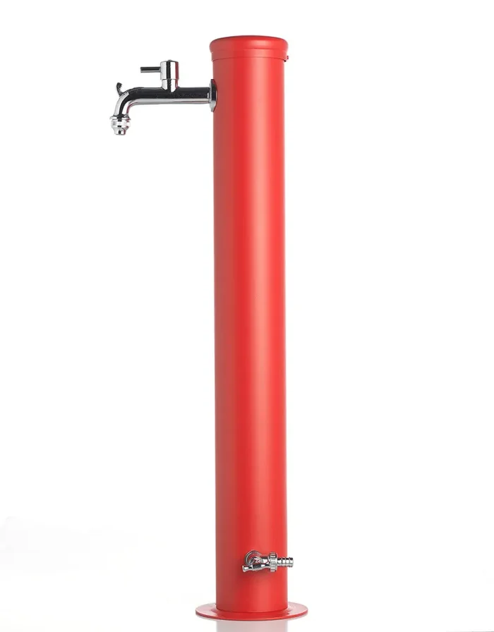 Fontana da Giardino con Doppio Rubinetto Belfer 42/ARR Rosso - immagine 2