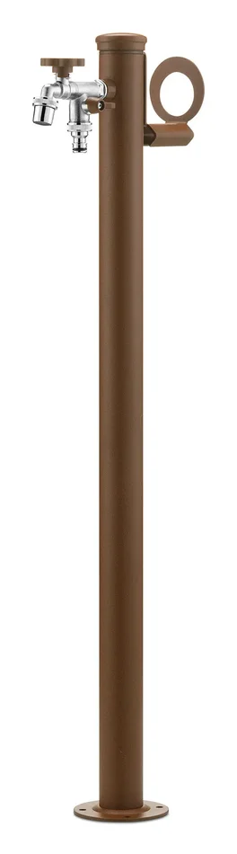 Fontana da Giardino con Doppio Rubinetto Belfer 42/SRR Ruggine Moda