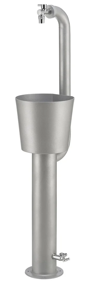 Fontana da Giardino con Doppio Rubinetto e Secchio Belfer 42/ARRC Cactus Alluminio