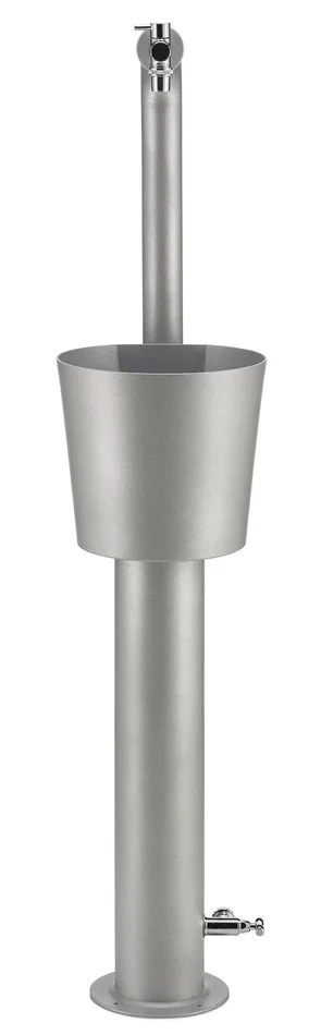 Fontana da Giardino con Doppio Rubinetto e Secchio Belfer 42/ARRC Cactus Alluminio - immagine 2