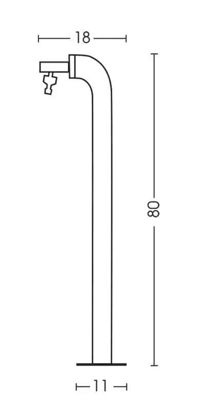 Fontana da Giardino con Rubinetto Belfer 42/PS Bianco - immagine 3