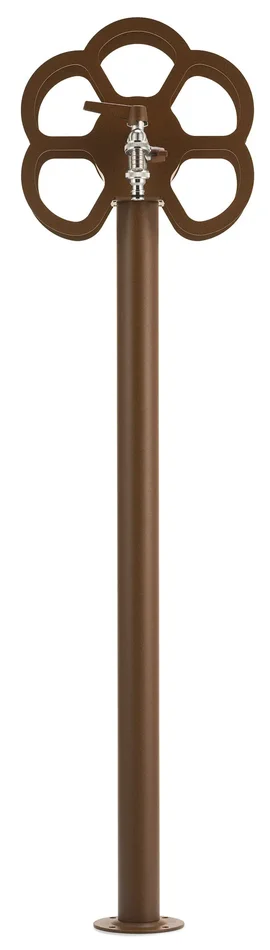 Fontana da Giardino con Rubinetto e Portatubo Integrato Belfer 42/SRF Ruggine - immagine 2