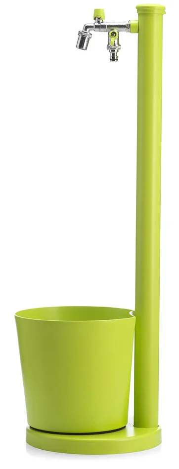 Fontana da Giardino con Rubinetto e Vaschetta Belfer 42/SRV Verde Acido - immagine 2