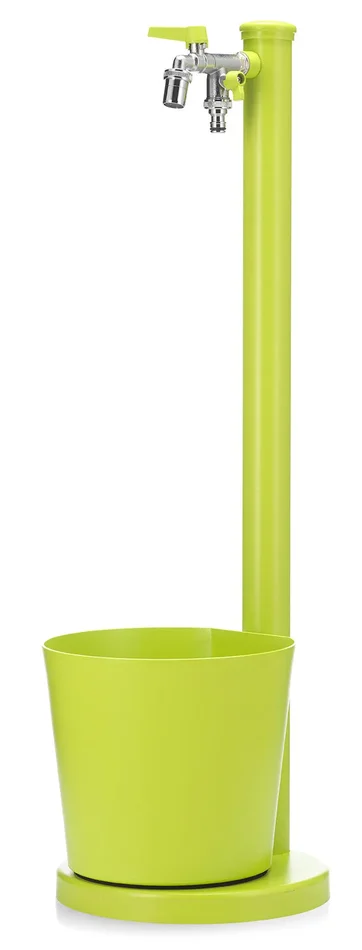 Fontana da Giardino con Rubinetto e Vaschetta Belfer 42/SRV Verde Acido - immagine 3