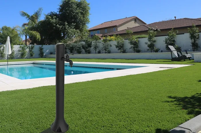 Fontana da Giardino Rubinetto con Attacchi Rapidi Sined Acqua Nero - immagine 2