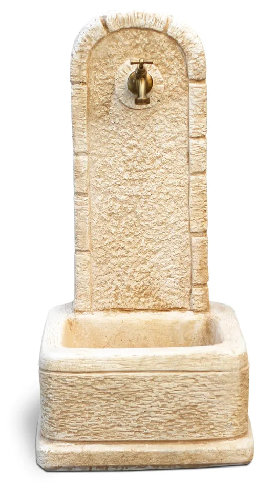 Fontana da Giardino Senza Rubinetto in Cemento Granulato di Marmo Perugia Nocciola - immagine 2