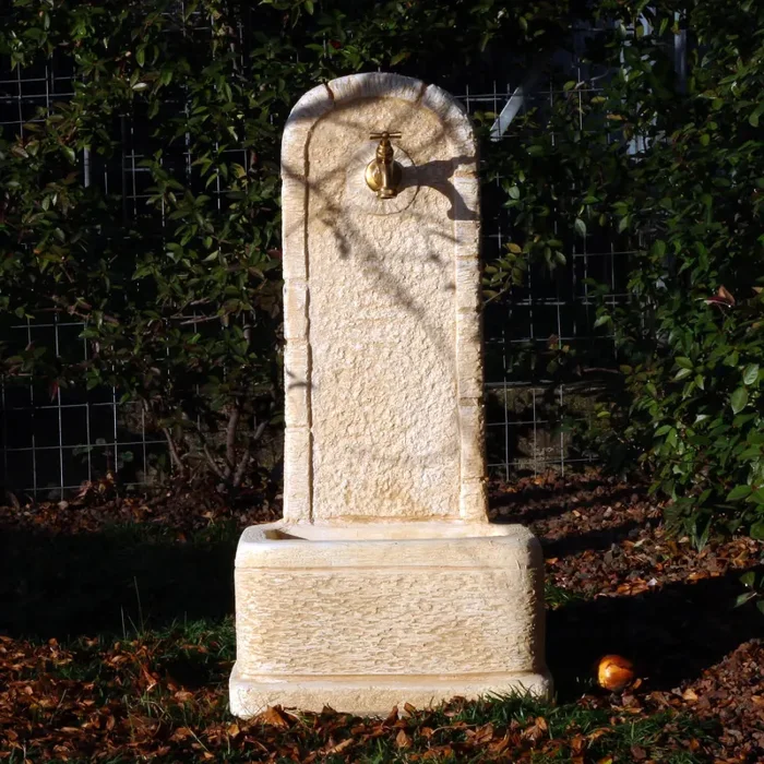 Fontana da Giardino Senza Rubinetto in Cemento Granulato di Marmo Perugia Nocciola - immagine 3