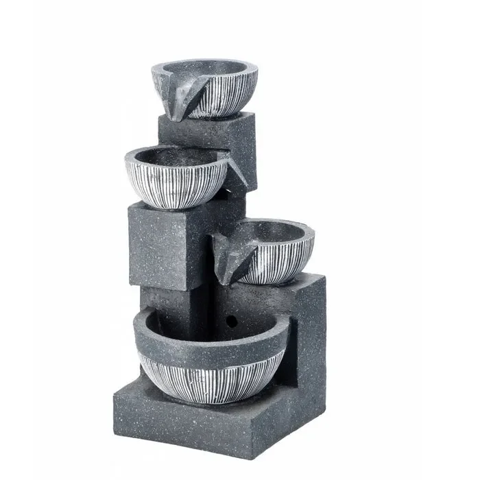 Fontana elettrica con 3 LED 46 cm – Zen