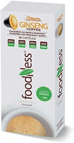 Foodness Capsula Caffè al Ginseng compatibile Nespresso – 5 Confezioni da 10…