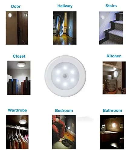 Foonii Set 4 pezzi Luce Notturna Sensore di Movimento con magnetica,… Vendita online - immagine 3