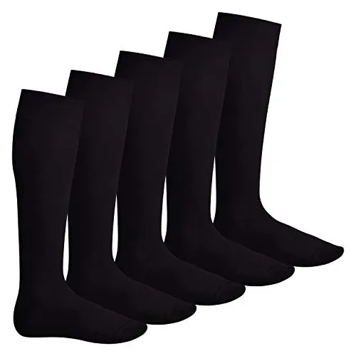 Footstar – 5 paia di calze al ginocchio EVERYDAY! Disponibile 35 / 38, Nero