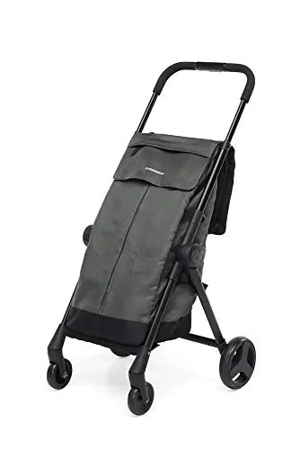 Foppapedretti Go Fast Carrello Portaspesa Pieghevole, Grey