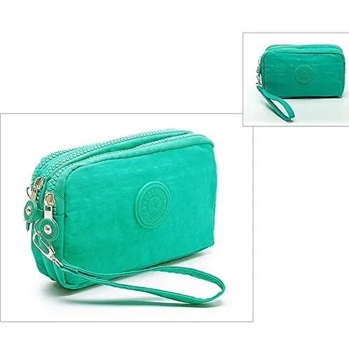 Forlady, Pochette multiuso con 3 scomparti, Taglia unica, Verde Scuro - immagine 2