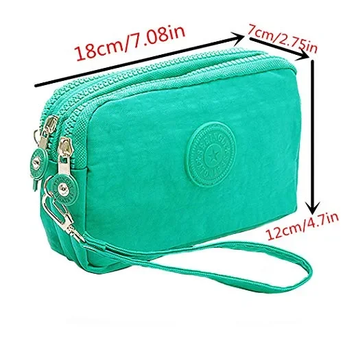 Forlady, Pochette multiuso con 3 scomparti, Taglia unica, Verde Scuro - immagine 3