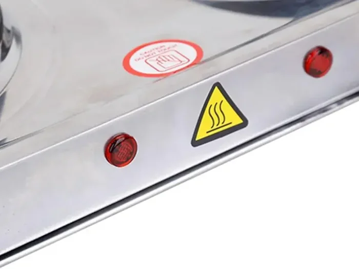 Fornello Elettrico 2 Fornelli 1500W+1000W in Ghisa per Viaggio Campeggio - immagine 2