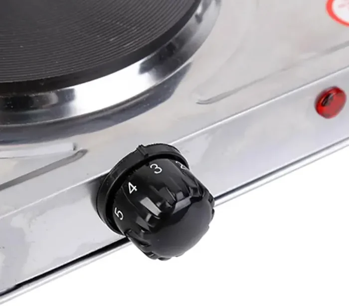 Fornello Elettrico 2 Fornelli 1500W+1000W in Ghisa per Viaggio Campeggio - immagine 3