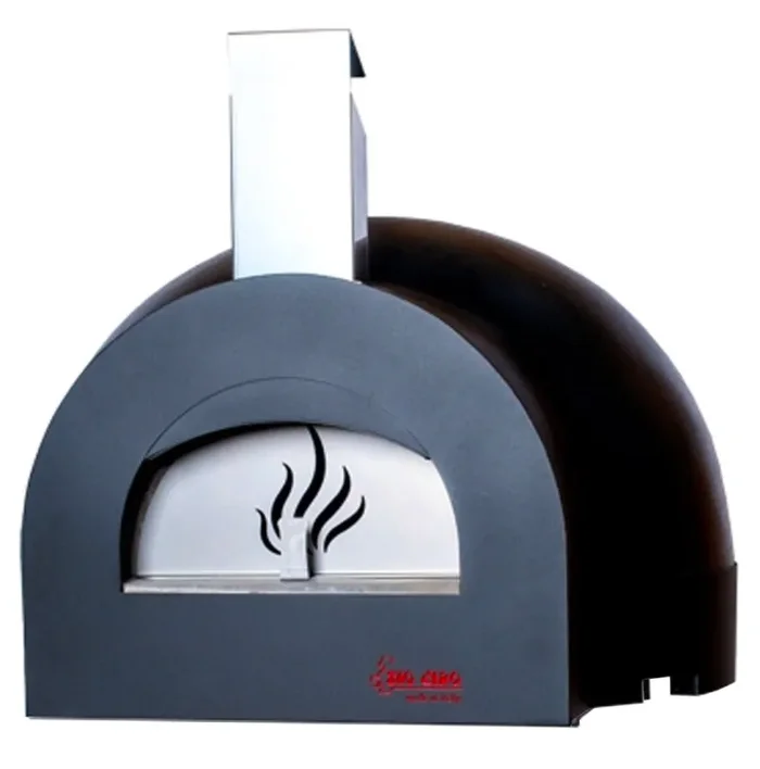Forno a Legna da Esterno Cottura Diretta in Refrattario Zio Ciro Subito Cotto 80 Nero - immagine 2
